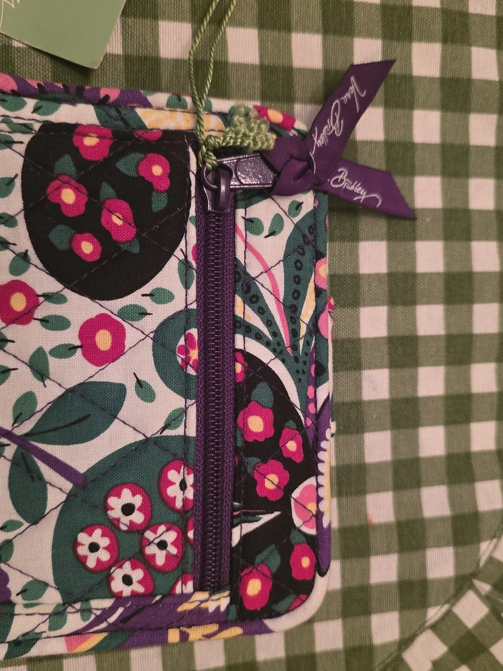 Vera Bradley Purple Floral Quilted Wallet